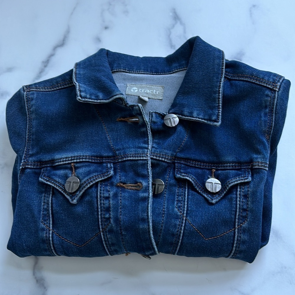 Tractr Kids Jean Jacket Size Small Unisex - Picture 11 of 11